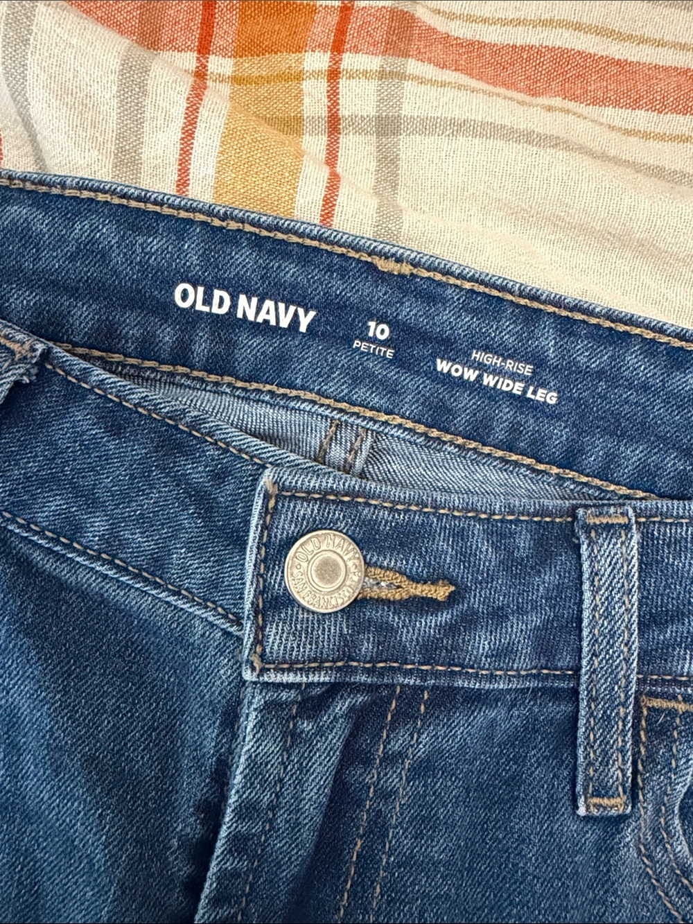 Old Navy High-Rise Wow Wide Leg Jeans - Dark Blue Denim